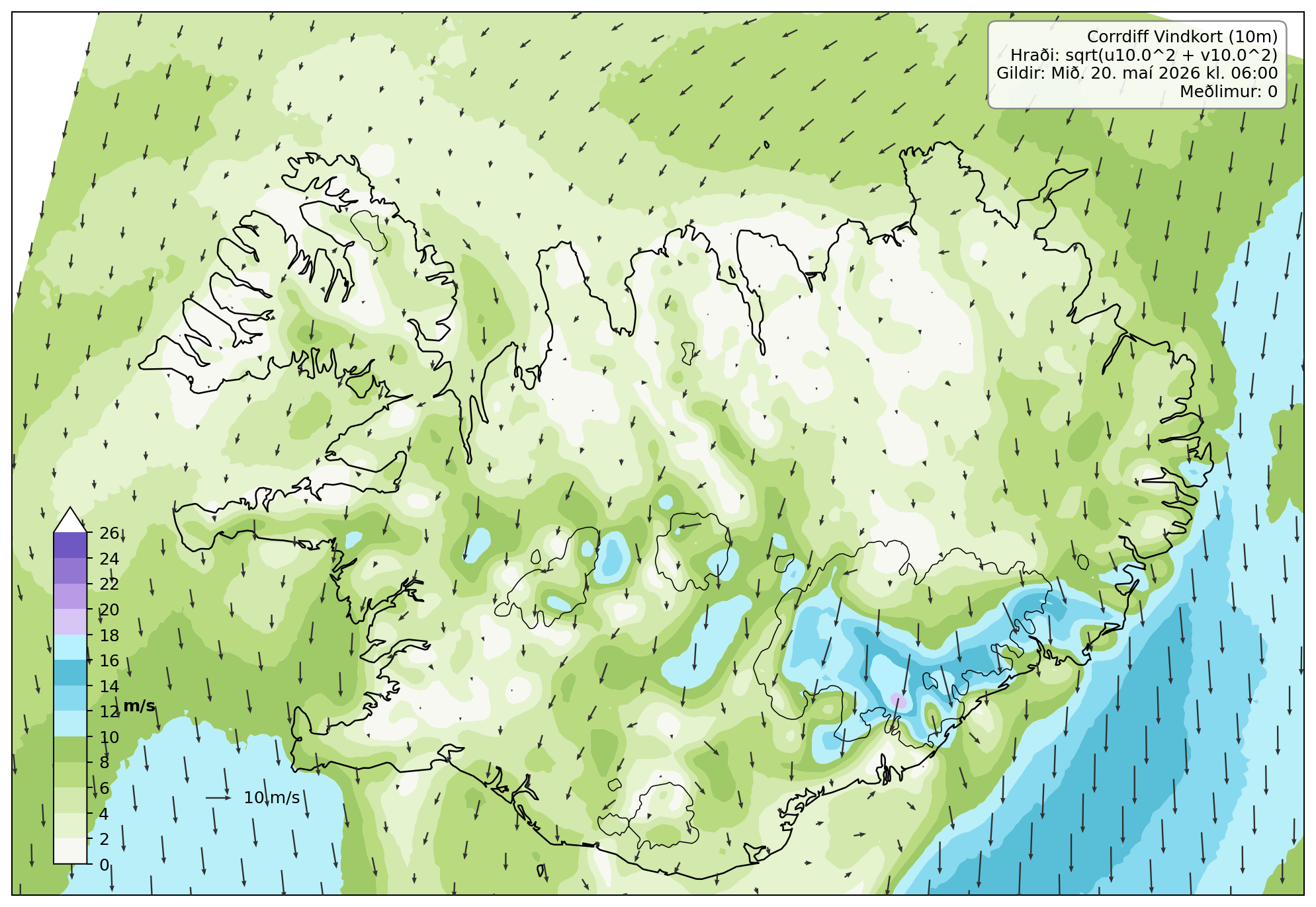 Vindur forecast step 0