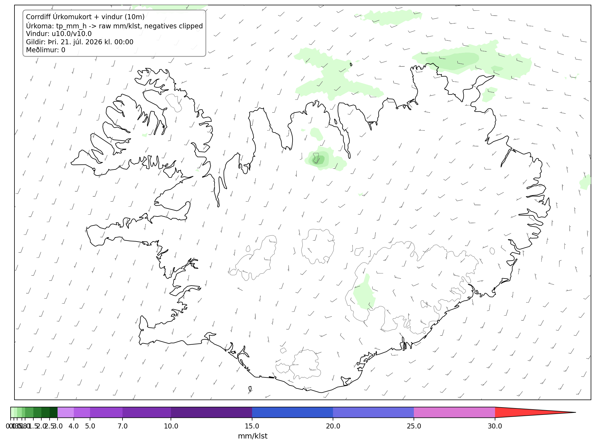 Úrkoma forecast step 0
