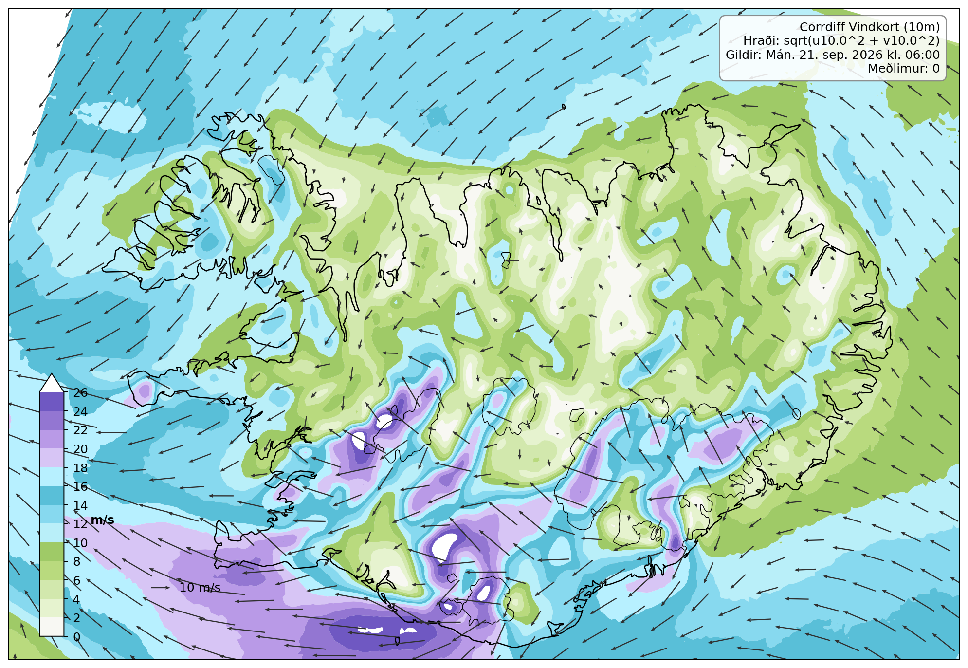 Vindur forecast step 0